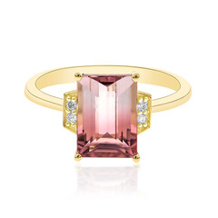 Anello in oro con Tormalina Bicolore (CIRARI)