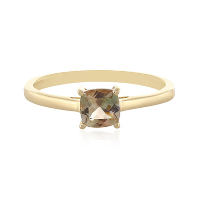 Anello in oro con Pietra del Sole dell'Oregon