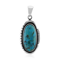 Ciondolo in argento con Turchese Kingman Mohave Blu (Art of Nature)
