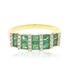 Anello in oro con Smeraldo Zambia AAA (CIRARI)