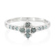 Anello placcato in platino con Diamante Fancy