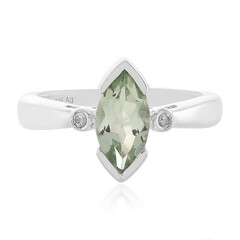 Anello in argento con Ametista Verde
