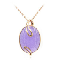 Collana in argento con Giadeite Lavanda