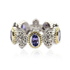 Anello in argento con Tanzanite (Dallas Prince Designs)