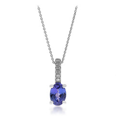 Collana in oro con Tanzanite