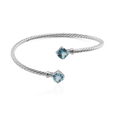 Bracciale in argento con Topazio Blu Cielo