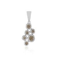 Ciondolo in oro con Diamante Champagne VS1