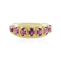Anello in argento con Granato Magenta