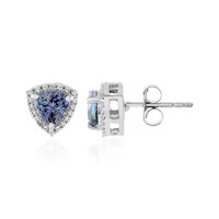 Orecchini in argento con Tanzanite (non riscaldata)