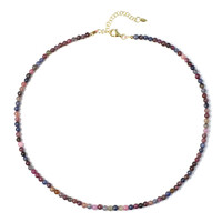 Collana in argento con Zaffiro Fancy