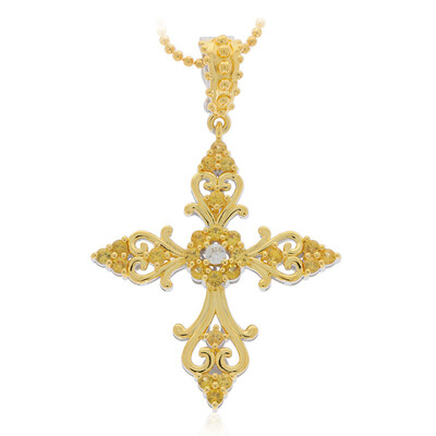 Collana in argento con Zaffiro Giallo (Dallas Prince Designs)