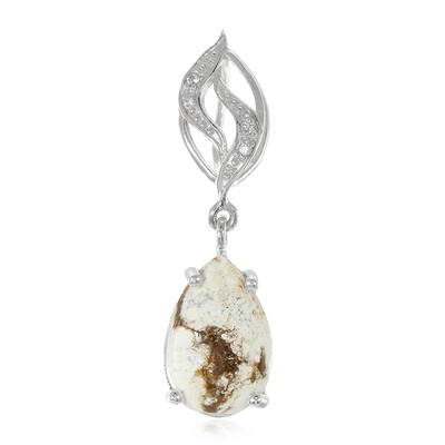 Ciondolo in argento con Magnesite