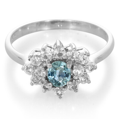 Anello in argento con Zaffiro Verde