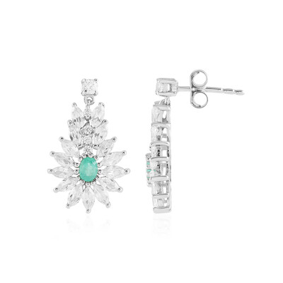 Orecchini in argento con Smeraldo Russo