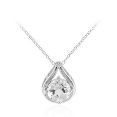 Collana in argento con Topazio Bianco