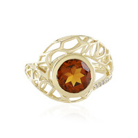 Anello in oro con Citrino Madeira (Ornaments by de Melo)