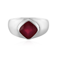Anello in argento con Rubino del Madagascar
