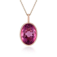 Collana in oro con Fluorite Rosa (KM by Juwelo)