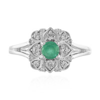 Anello in argento con Smeraldo Etiope
