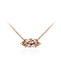 Collana in oro con Morganite AAA
