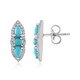 Orecchini in argento con Turchese Sleeping Beauty