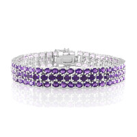 Bracciale in argento con Ametista Zambiana