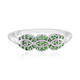 Anello in argento con Tsavorite