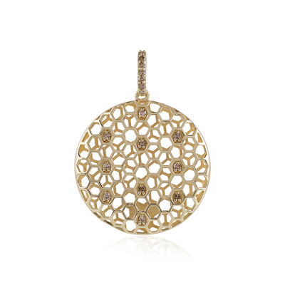 Ciondolo in oro con Diamante Champagne I2 (Ornaments by de Melo)