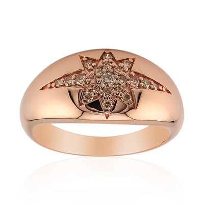 Anello in oro con Diamante Rose de France SI1 di Argyle (Annette)