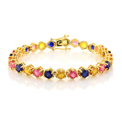 Bracciale in argento con Zaffiro Blu del Madagascar