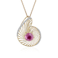 Collana in oro con Zaffiro Rosa del Madagascar (Ornaments by de Melo)