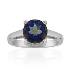 Anello in argento con Quarzo Mistico Blu