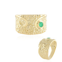 Anello in argento con Smeraldo Colombiano