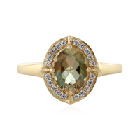 Anello in oro con Pietra del Sole dell'Oregon