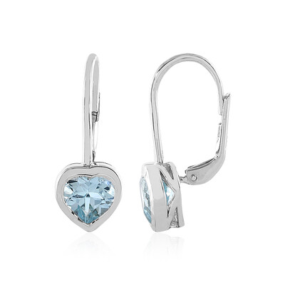 Orecchini in argento con Topazio Blu Cielo (MONOSONO COLLECTION)