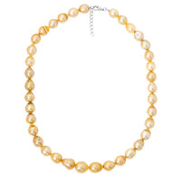 Collana in argento con Perla Dorata dei Mari del Sud (TPC)