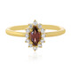 Anello in argento con Zircone Lampone