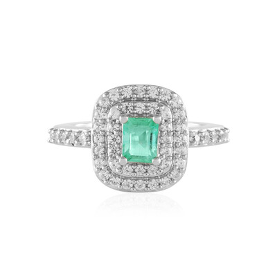 Anello in argento con Smeraldo Russo