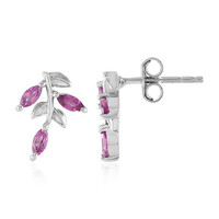 Orecchini in argento con Rodolite