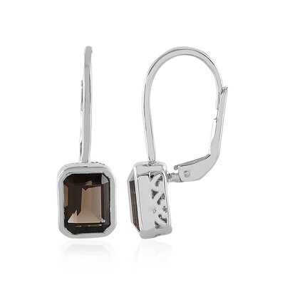 Orecchini in argento con Quarzo Fumè (MONOSONO COLLECTION)