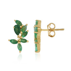 Orecchini in argento con Smeraldo Zambia
