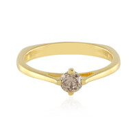 Anello in argento con Diamante Champagne I2
