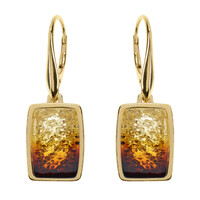 Orecchini in argento con Ambra Baltica