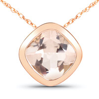 Collana in oro con Morganite