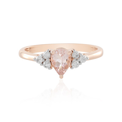 Anello in oro con Morganite