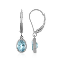 Orecchini in argento con Topazio Blu Cielo