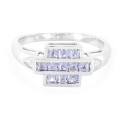 Anello in argento con Iolite del Madagascar