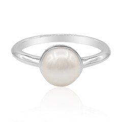 Anello in argento con Perla di Acqua Dolce (TPC)