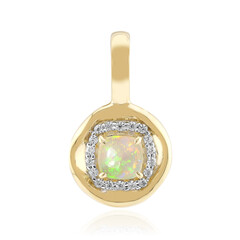 Ciondolo in oro con Opale Bianco Brasiliano