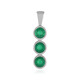 Ciondolo in argento con Onice Verde